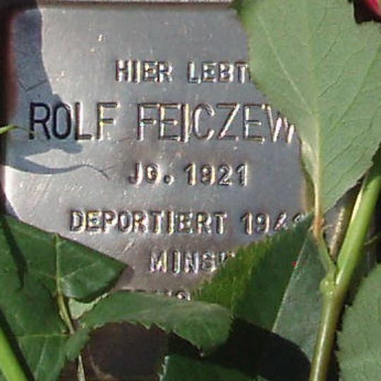Stolperstein dedicated to Rolf Feiczewicz