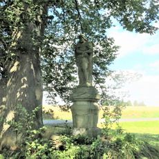 Socha spoutaného Ježíše u hřbitova kláštera v Teplé