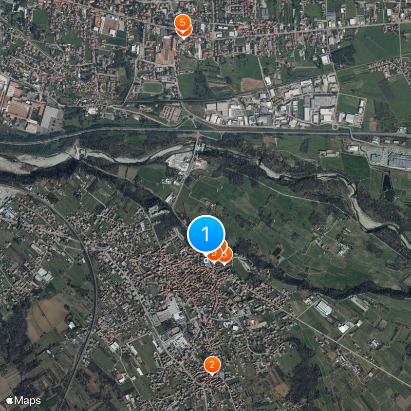 Ricetto di Candelo Map