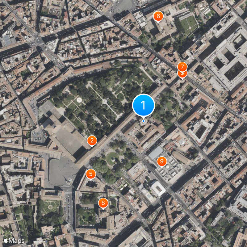 Iglesia de San Andrés del Quirinal Mapa