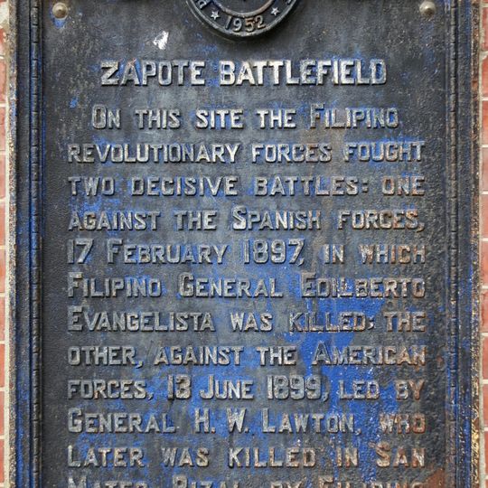 Zapote Battlefield historical marker