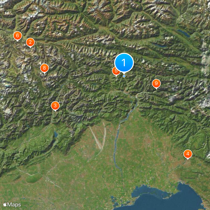 Carnic Alps Map