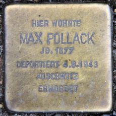 Stolperstein dedicated to Max Pollack