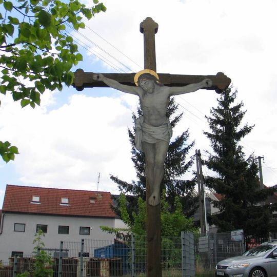 Pamětní kříž v Horoměřicích, ul. Velvarská