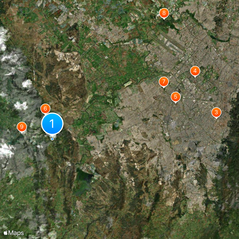 Salto del Tequendama Carte
