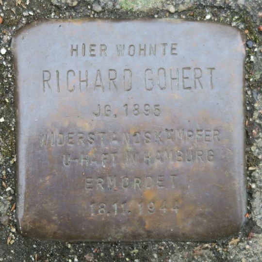 Stolperstein em memória de Richard Gohert