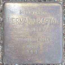Stolperstein en memoria de Hermann Kaftal