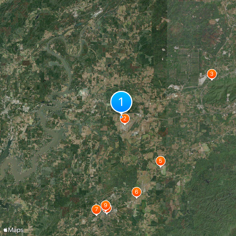 International Motorsports Hall of Fame Map