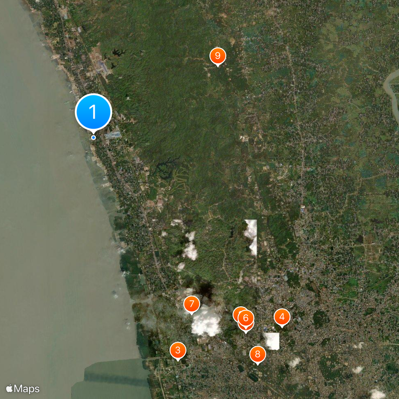 Chittagong Ship Breaking yard Map