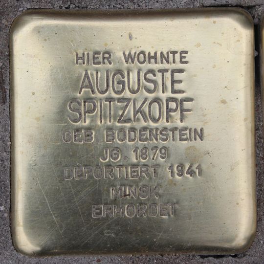 Stolperstein für Auguste Spitzkopf