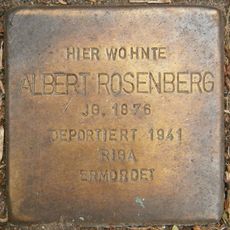 Stolperstein dedicated to Albert Rosenberg
