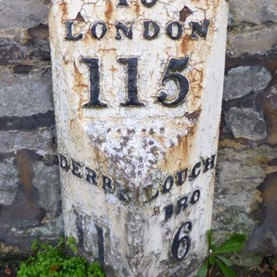 Milepost Opposite Junction With Borough Street
