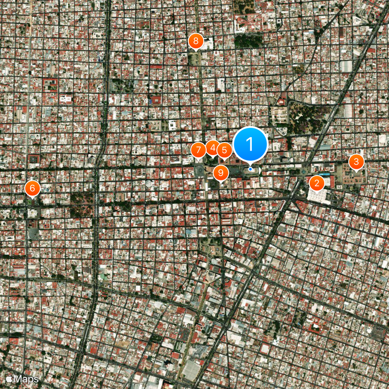 Teatro Degollado Map