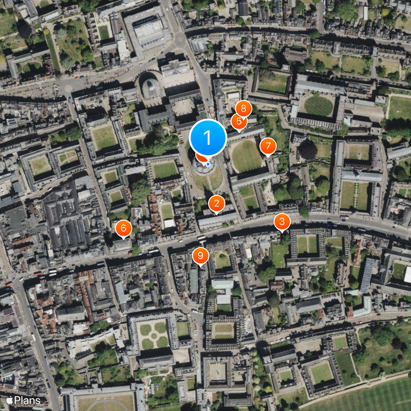 Radcliffe Camera Kaart