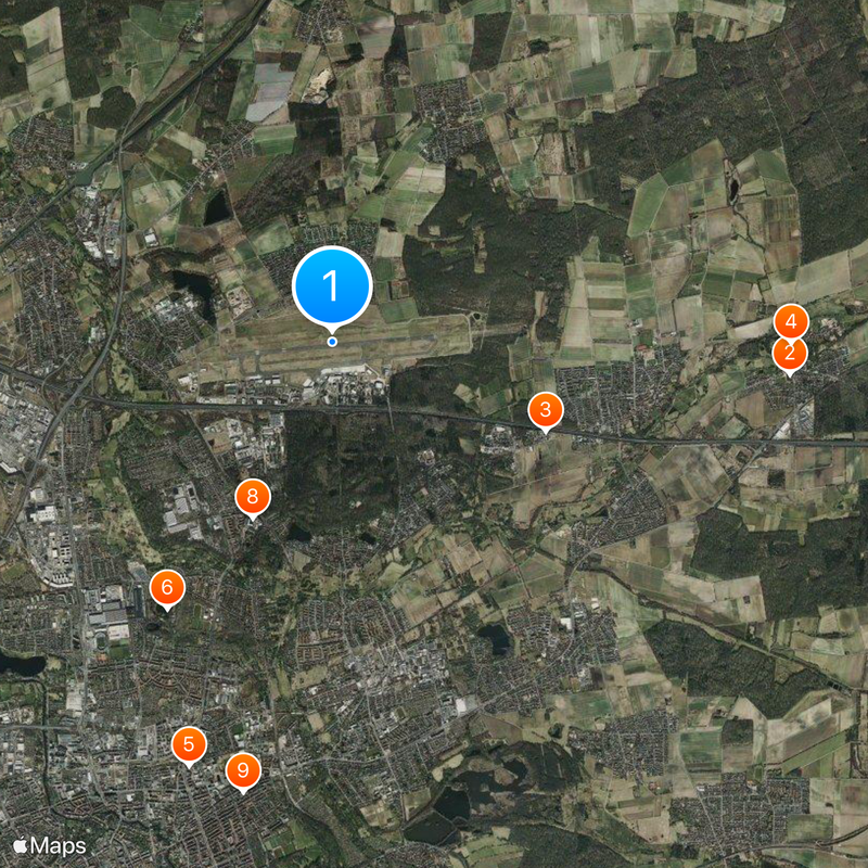 Braunschweig-Wolfsburg Airport Map