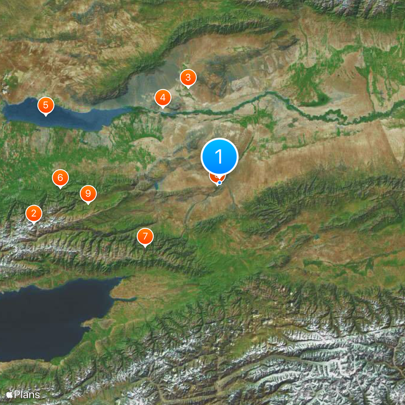Scharyn Canyon Karte