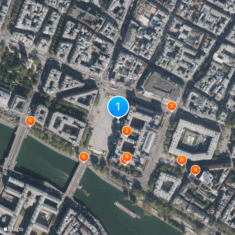 Timeline of Paris Map