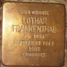 Stolperstein dedicated to Lothar Frankenthal