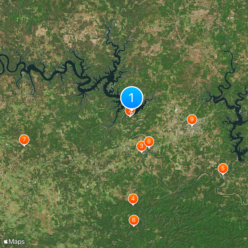 Bull Shoals Lake Map