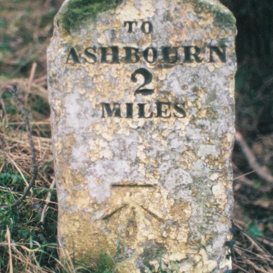 Milestone, S of the Ketch PH, NE of Rowfield Lane jct