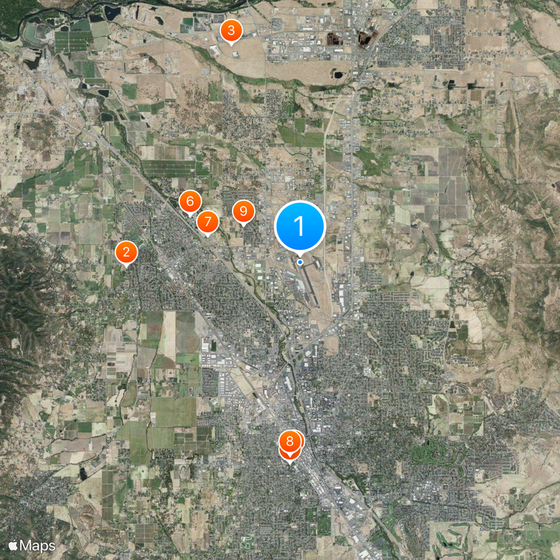 Rogue Valley International-Medford Airport Map