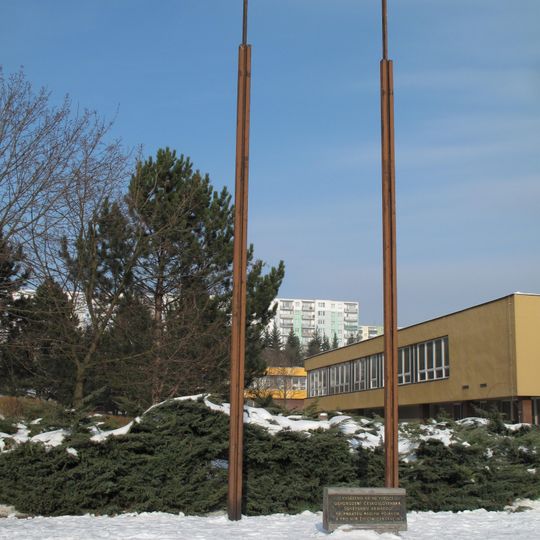 Pamětní deska ke 40. výročí osvobození Československa