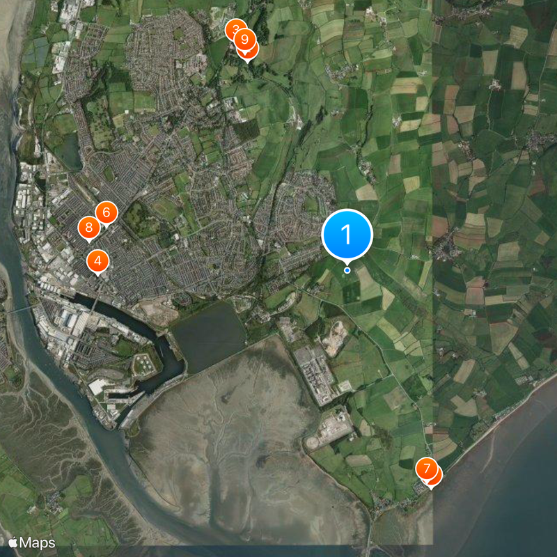 Barrow and Furness Map