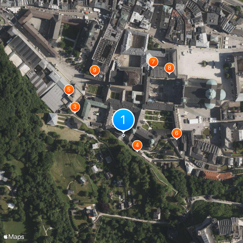 Stiftskeller St. Peter Map