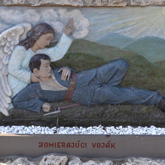 Pomník padlým v I. a II. sv. v. , reliéf figurálny II.
