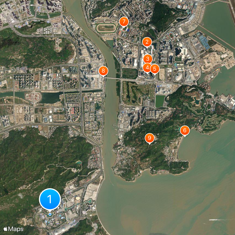 Chimelong Ocean Kingdom Map