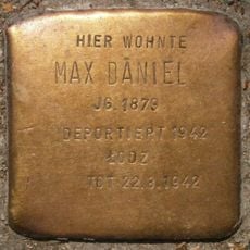 Stolperstein dedicated to Max Daniel