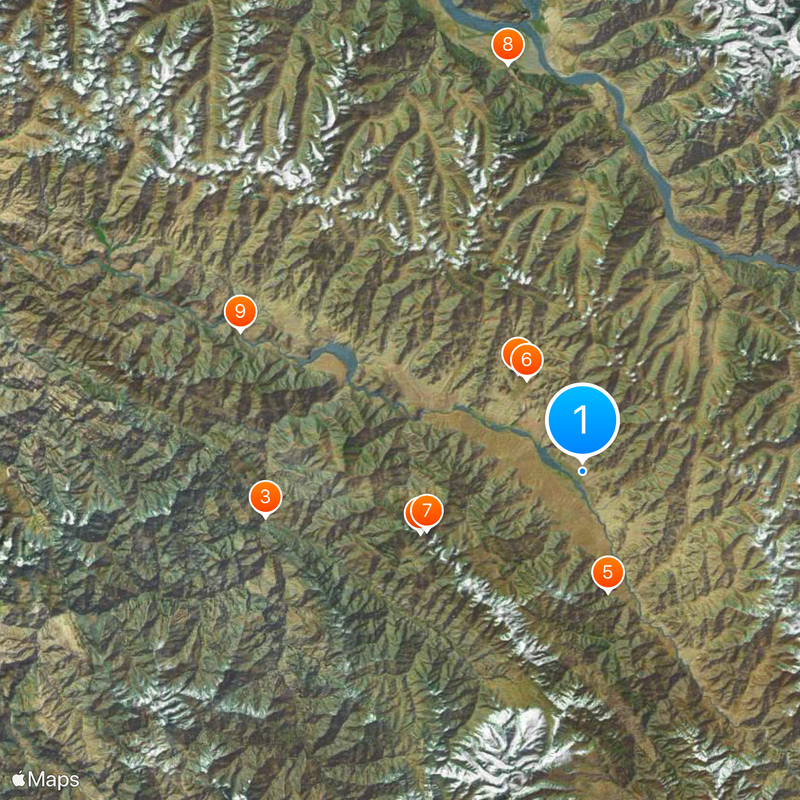 Thikse Monastery Kaart