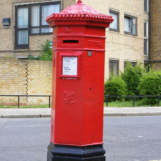 Post Office Pillar Box At East Corner Of King's Crescent