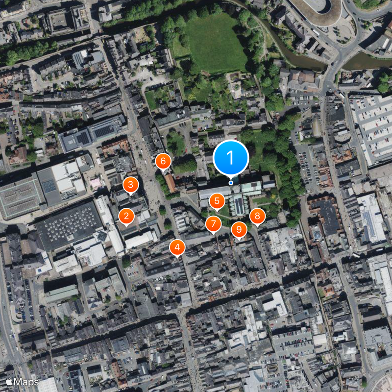 Katedra w Chester Mapa