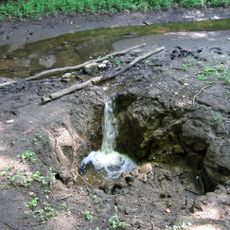 Bachschwinde Gleißental SE von Großdingharting