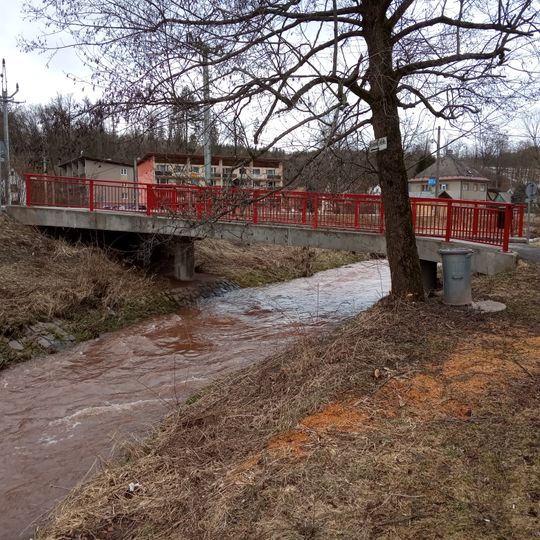 Bridge over Luční potok in Rudník near no. 359