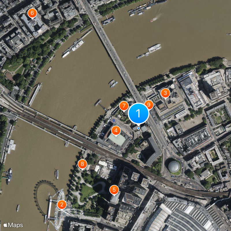 Hayward Gallery Map