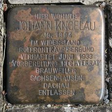 Stolperstein dedicated to Johann Knoblau