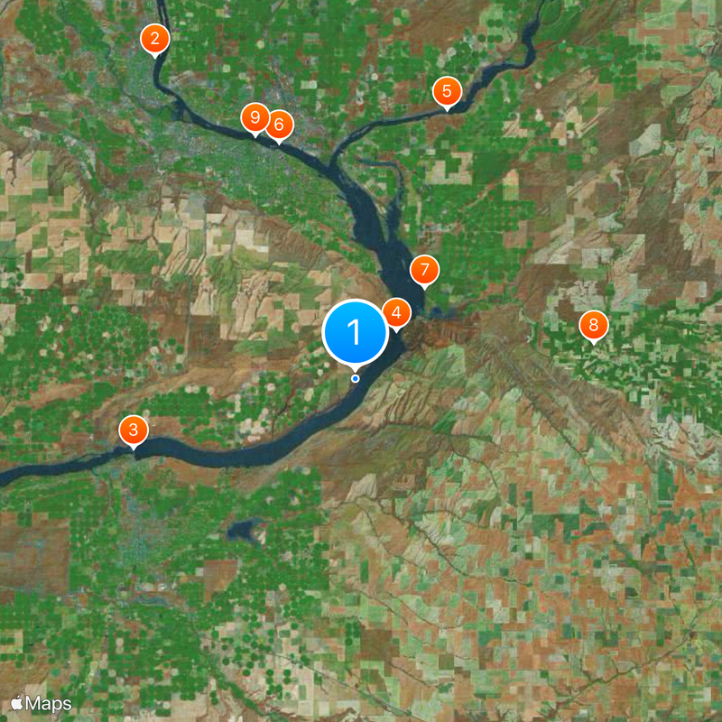 Columbia Plateau Map