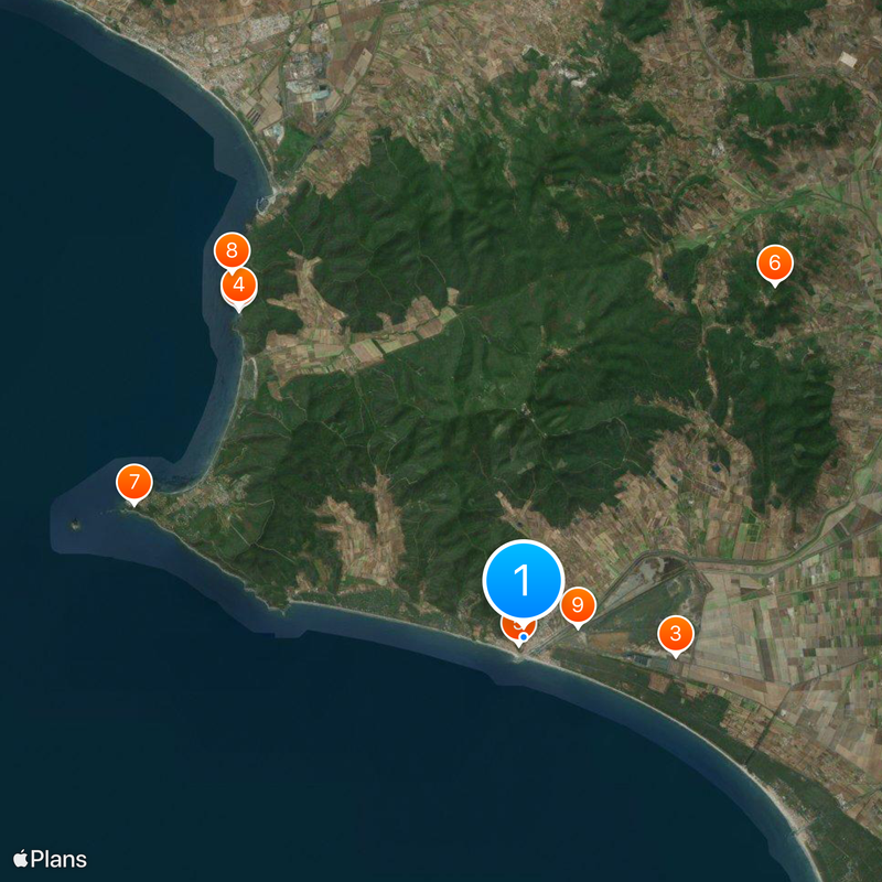 Castiglione della Pescaia Map