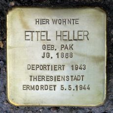 Stolperstein dedicated to Ettel Heller
