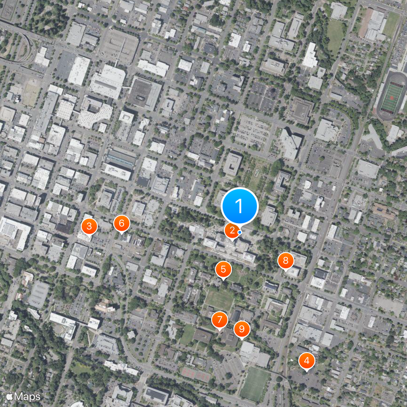 Oregon State Capitol Mapa