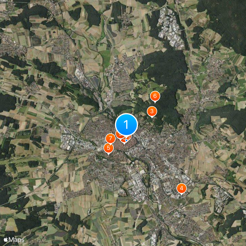 Amberg Mapa