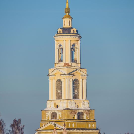Bell tower and Saint Yevfrosiniya Church at Rizopolozhensky Monastery