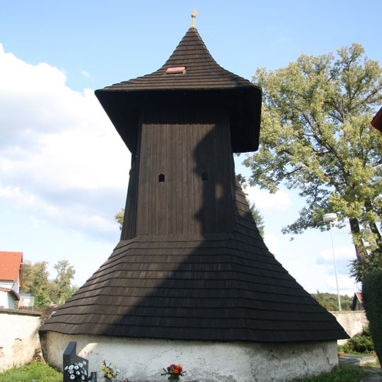 Bell tower in Lhotice