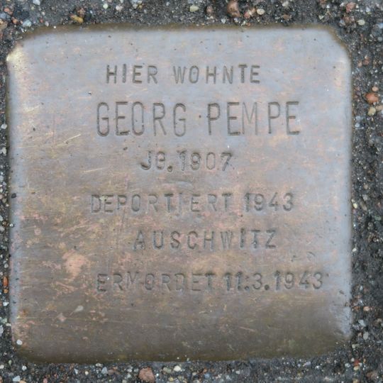 Stolperstein en memoria de Georg Pempe