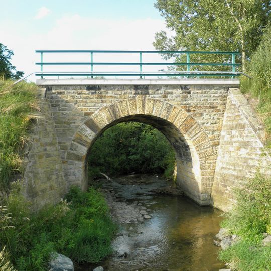 Railway bridge over the Mratínský potok in Kostelec nad Labem