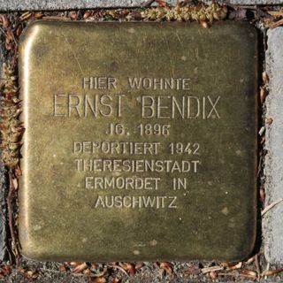 Stolperstein dedicated to Ernst Bendix