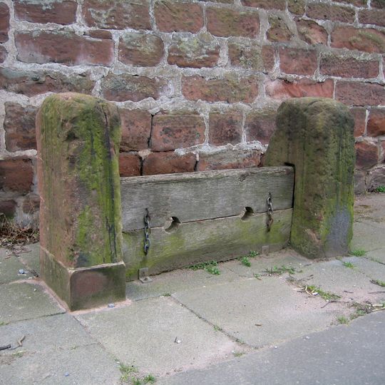 Stocks adjacent to Ince Manor House