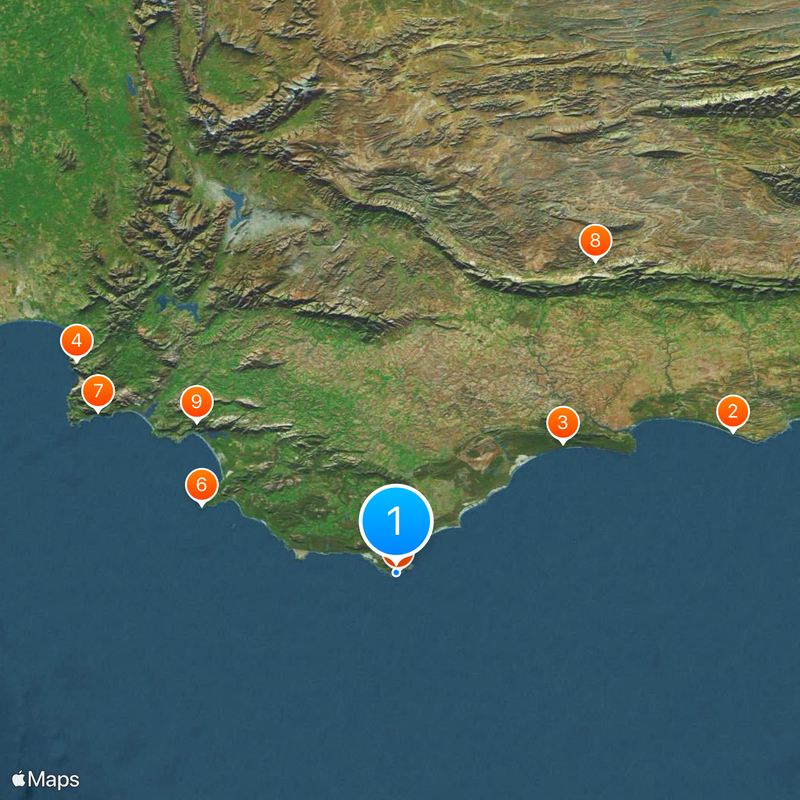 Przylądek Igielny Mapa